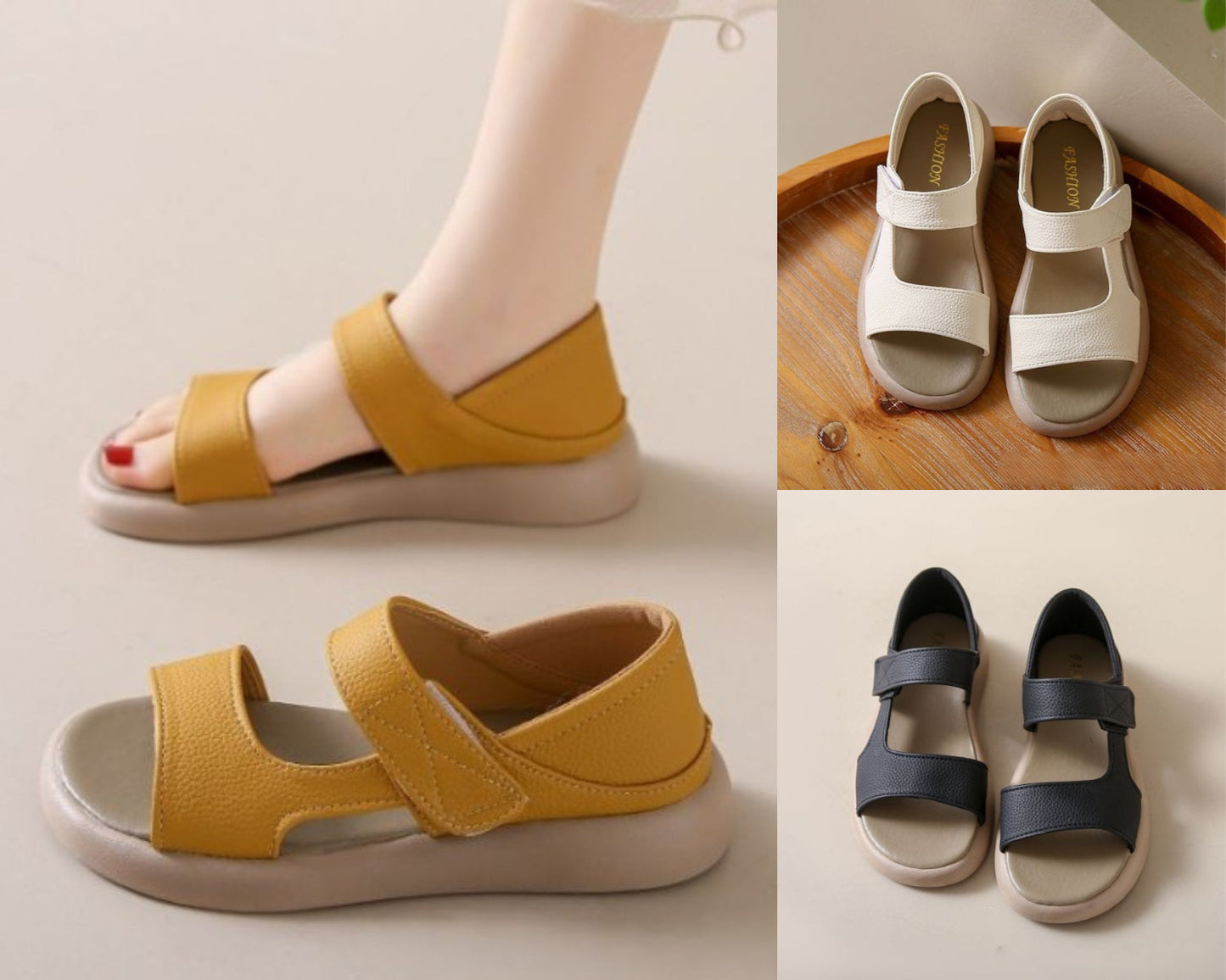 Dorren — Retro-Sandalen mit weicher Sohle