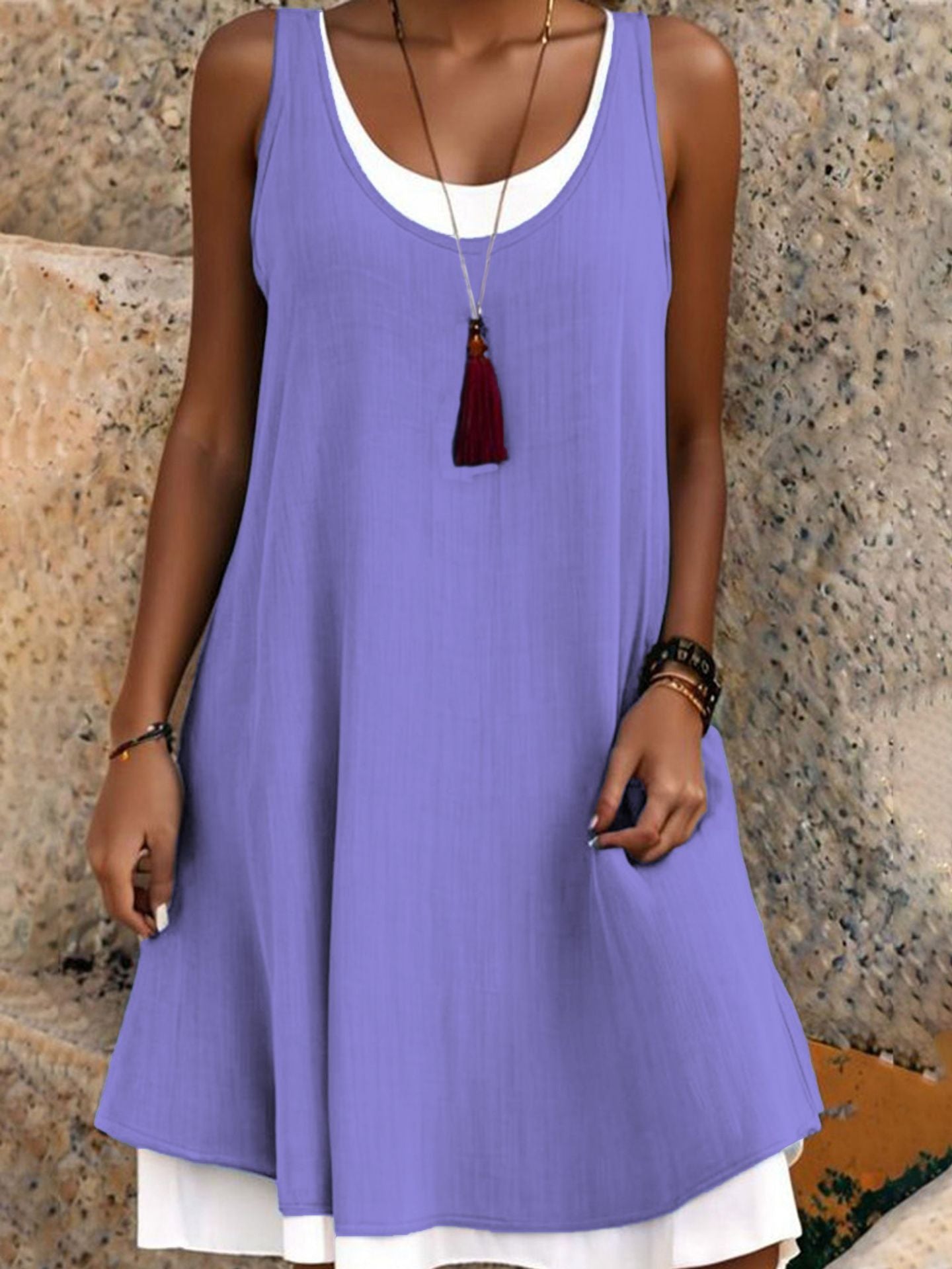 Wisteria — Trägerloses Sommer-Layering-Kleid