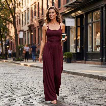 Isolare — Weitbeiniger, taillierter Sommer-Jumpsuit