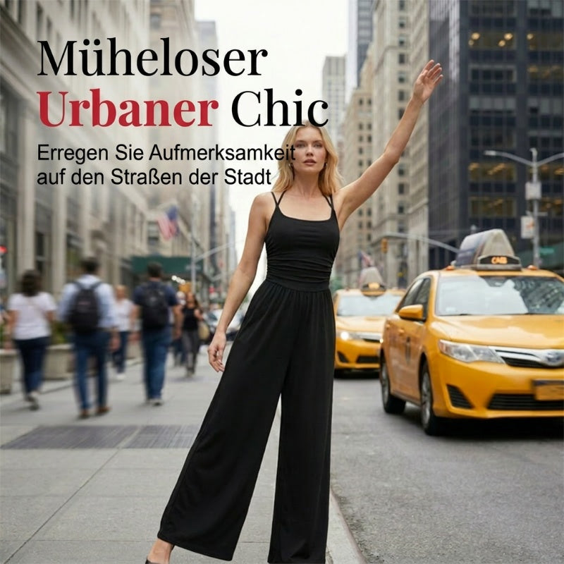 Isolare — Weitbeiniger, taillierter Sommer-Jumpsuit