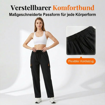 Airolyn — Schnell trocknende Cargo-Hosen mit Kordelzug