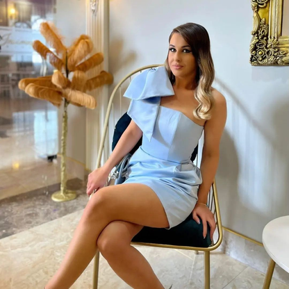Doralynn — Elastisches Taft Ärmelloses Kleid