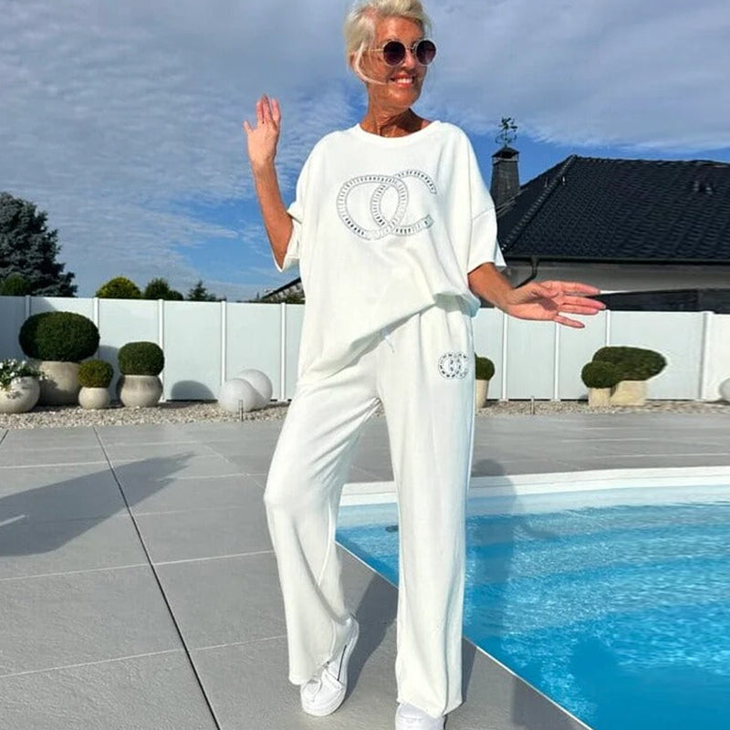 Vaerin — Strick-Loungewear Zwei-Teile-Set