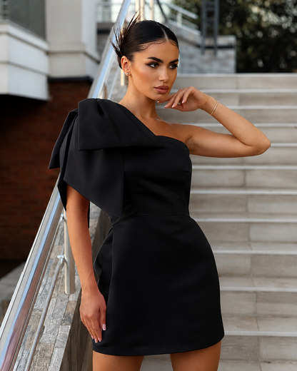Doralynn — Elastisches Taft Ärmelloses Kleid