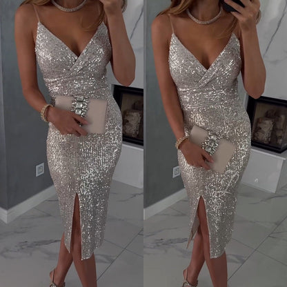 Shine — Pailletten Cocktailkleid