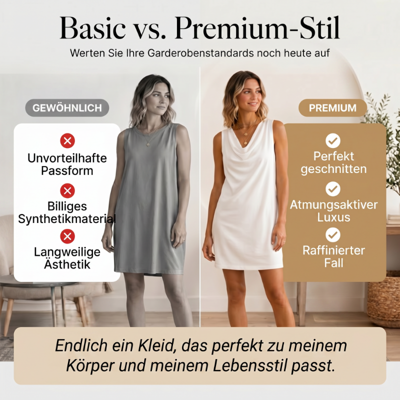Solenari — Slim-Fit Kleid mit Kapuze