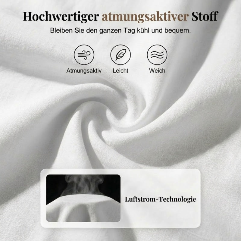 Marnelle — Ärmelloses Baumwoll-Leinen-Kleid