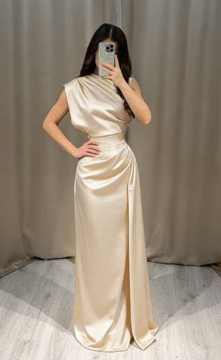 Ailinore — Ärmelloses elastisches Taftkleid