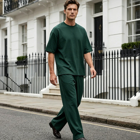 Marchevio — Zwei-Teile T-Shirt & Weite-Hosen Set