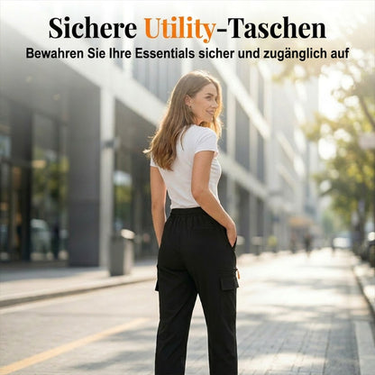 Airolyn — Schnell trocknende Cargo-Hosen mit Kordelzug