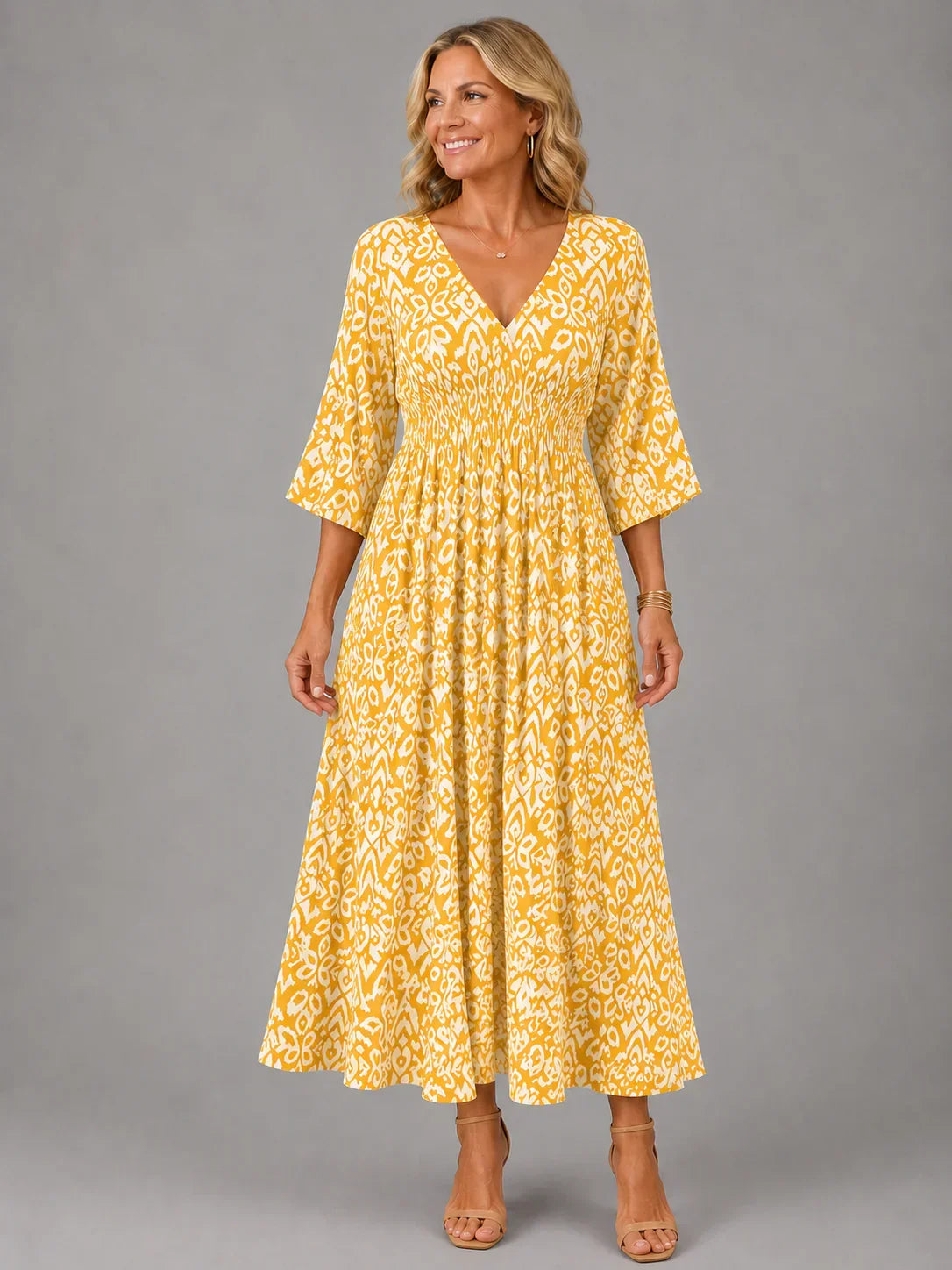 Althéa — Bohemian Lässiges Midi-Kleid