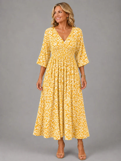 Althéa — Bohemian Lässiges Midi-Kleid