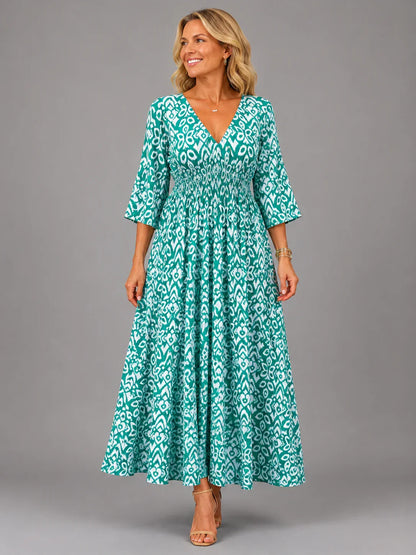 Althéa — Bohemian Lässiges Midi-Kleid