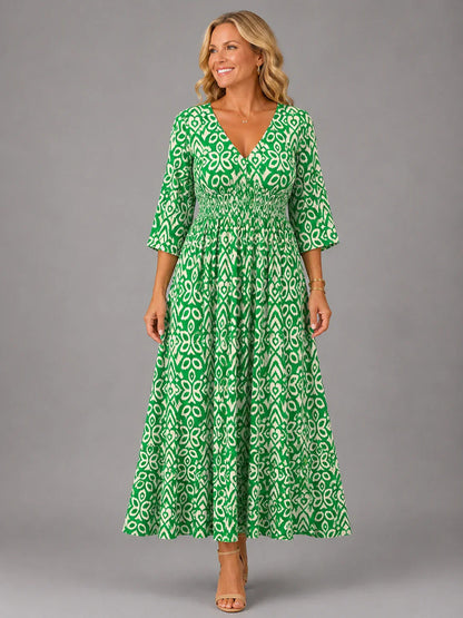 Althéa — Bohemian Lässiges Midi-Kleid
