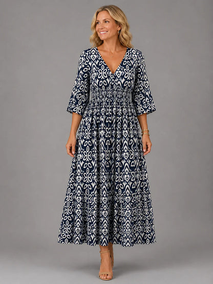 Althéa — Bohemian Lässiges Midi-Kleid