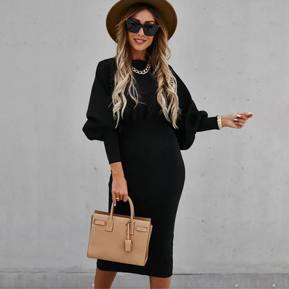 Vellamora — Langärmliges Casual Kleid mit markierter Taille