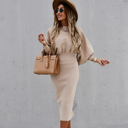Vellamora — Langärmliges Casual Kleid mit markierter Taille