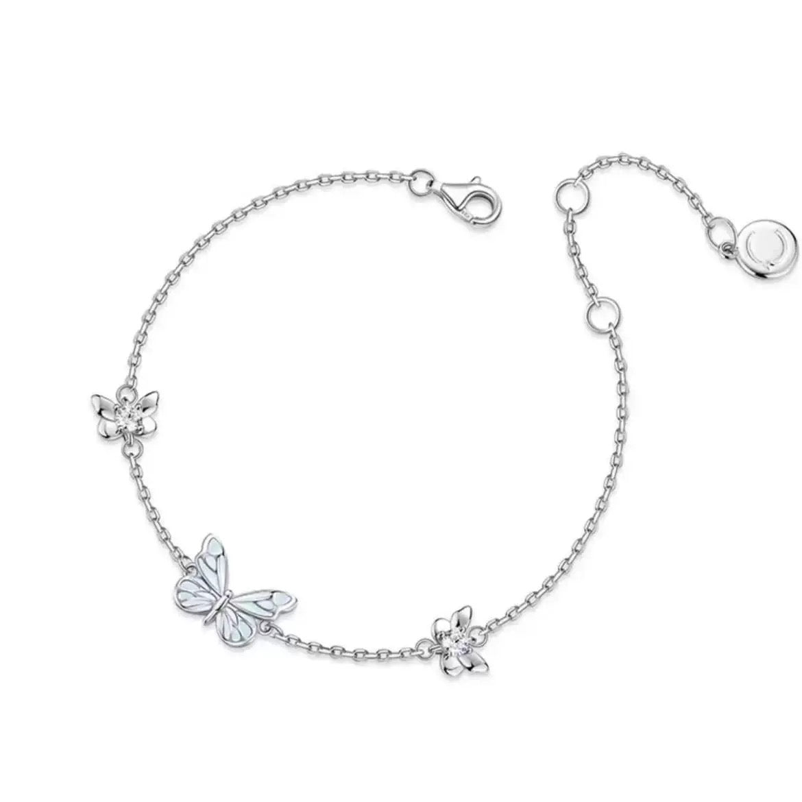 Papillon — Blaues Schmetterlings-Halskette mit zartem Charme