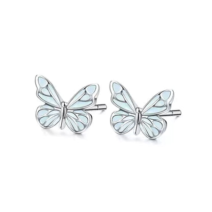 Papillon — Blaues Schmetterlings-Halskette mit zartem Charme