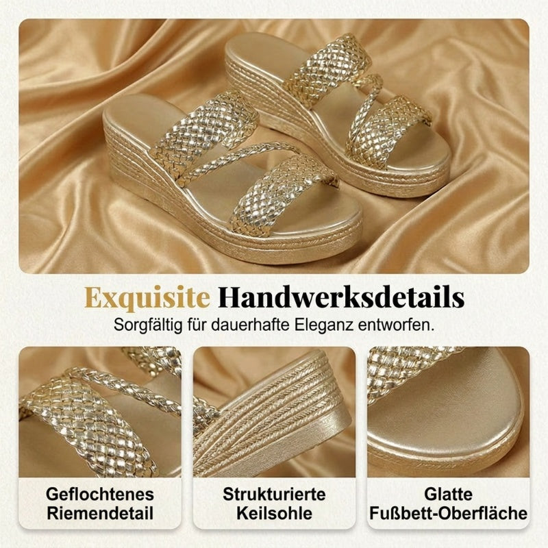 Solvanne — Geflochtene Riemensandalen mit Plateau