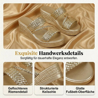 Solvanne — Geflochtene Riemensandalen mit Plateau