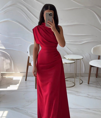 Ailinore — Ärmelloses elastisches Taftkleid