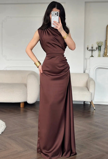 Ailinore — Ärmelloses elastisches Taftkleid