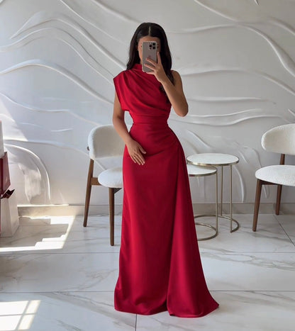 Ailinore — Ärmelloses elastisches Taftkleid