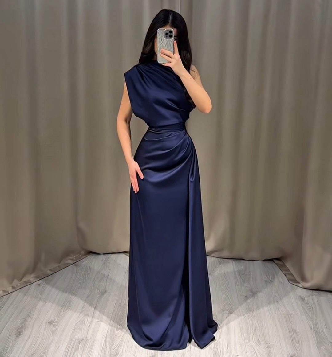 Ailinore — Ärmelloses elastisches Taftkleid