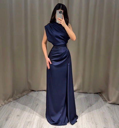 Ailinore — Ärmelloses elastisches Taftkleid