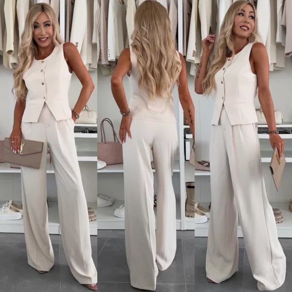 Avril — Weste & Hose Zweiteiliges Set