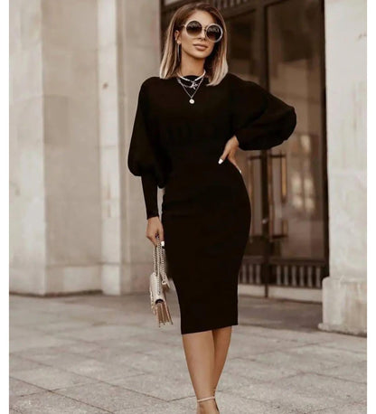 Vellamora — Langärmliges Casual Kleid mit markierter Taille