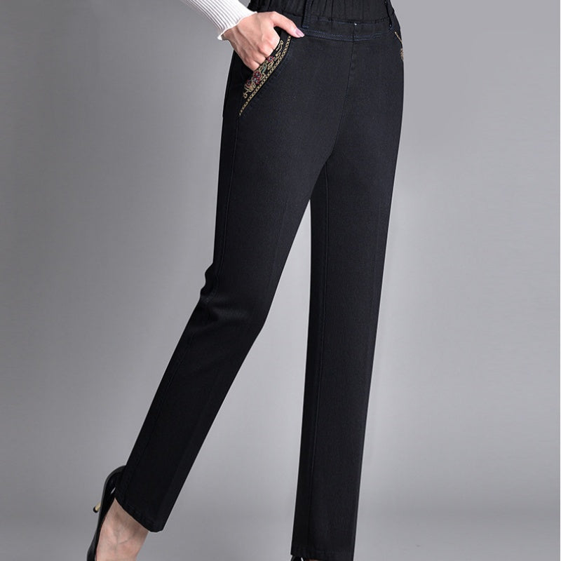 Céline — Jeans mit geradem Schnitt und elastischem Bund