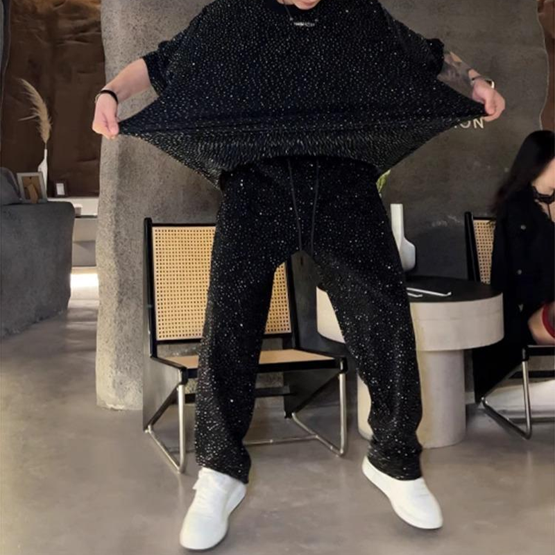 Corvellan — Kurzärmliges, weit geschnittenes Zweiteiliges Set