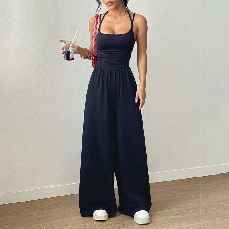 Isolare — Weitbeiniger, taillierter Sommer-Jumpsuit
