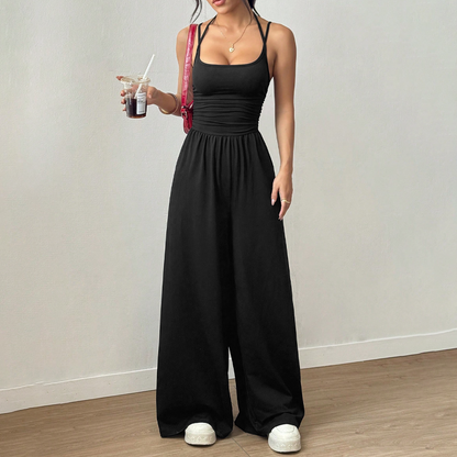 Isolare — Weitbeiniger, taillierter Sommer-Jumpsuit