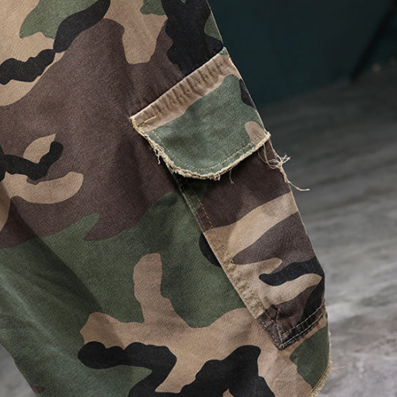 Marchoval — Gepunktete Camo Cargo Shorts
