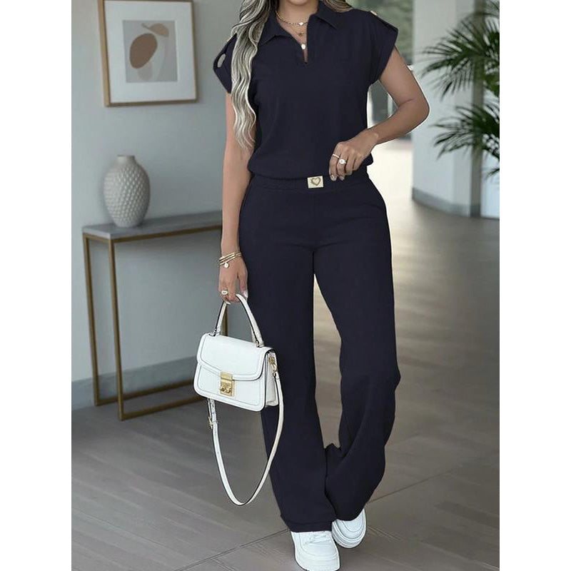 Isadoria — Lässiges Top & Hose Zwei-Teile Set