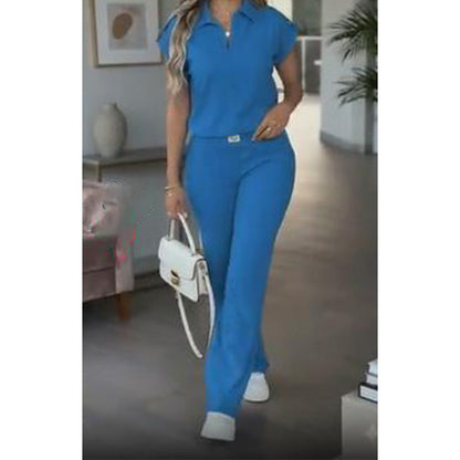 Isadoria — Lässiges Top & Hose Zwei-Teile Set